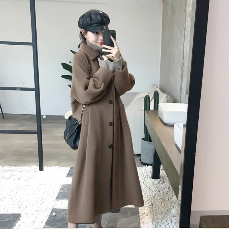 2025 High-end Winter Hot Quality Women’s Alpaca Wool Coat Long Single-breasted Wool Blends 2025 High-end Winter Hot Quality Women’s Alpaca Wool Coat Long Single-breasted Wool Blends