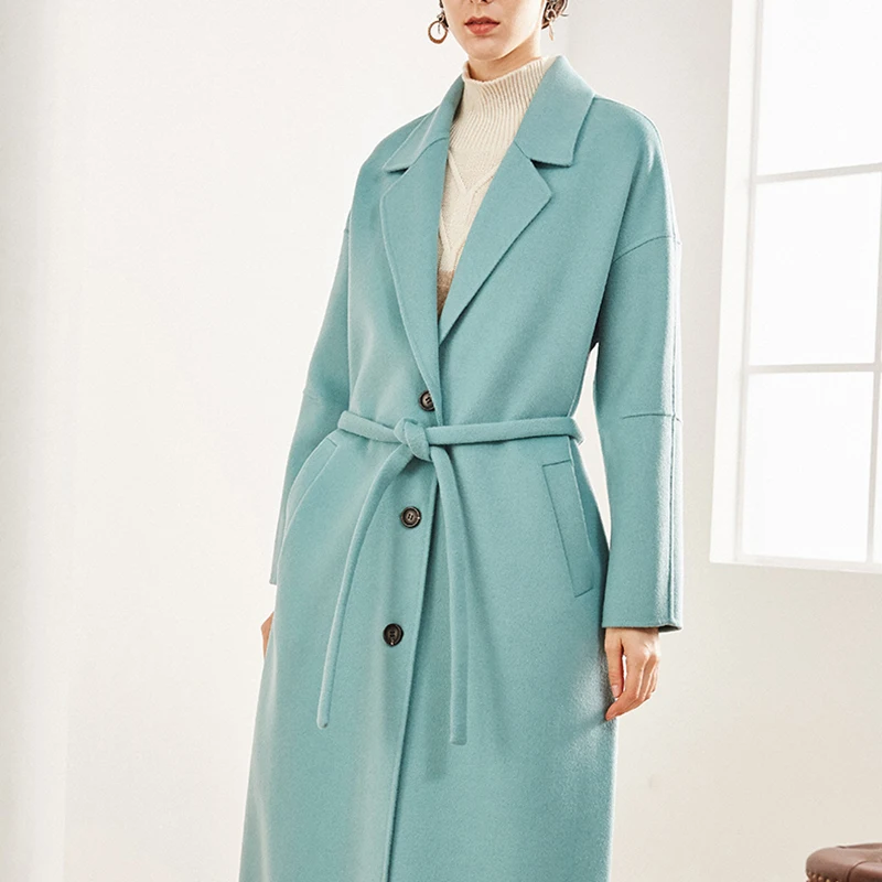 2025 the New Quality Goods Winter High Quality Single BreastedLong Winter  Wool Ladies Coat Regular Sleeves