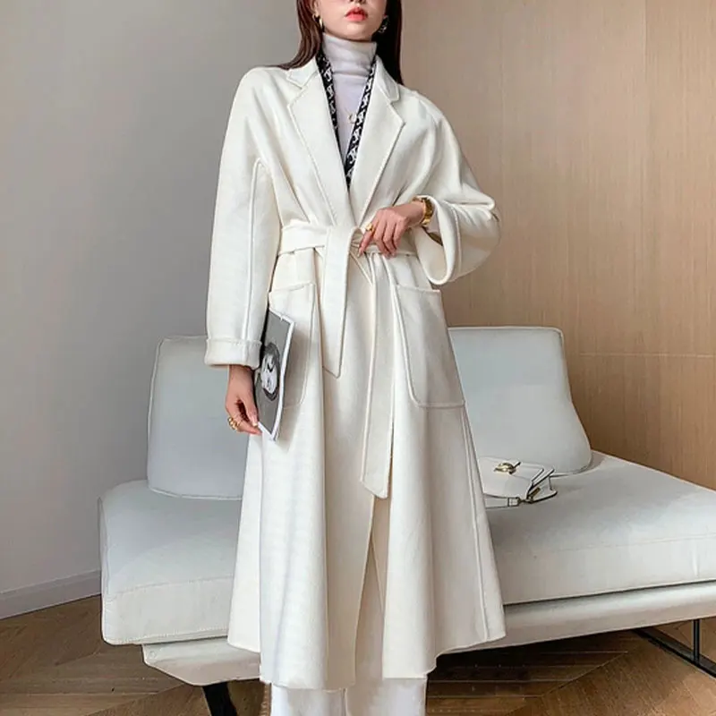 International Famous Women s Wear100% Cashmere Coat Clothing High Quality Fashion Long Loose Coat