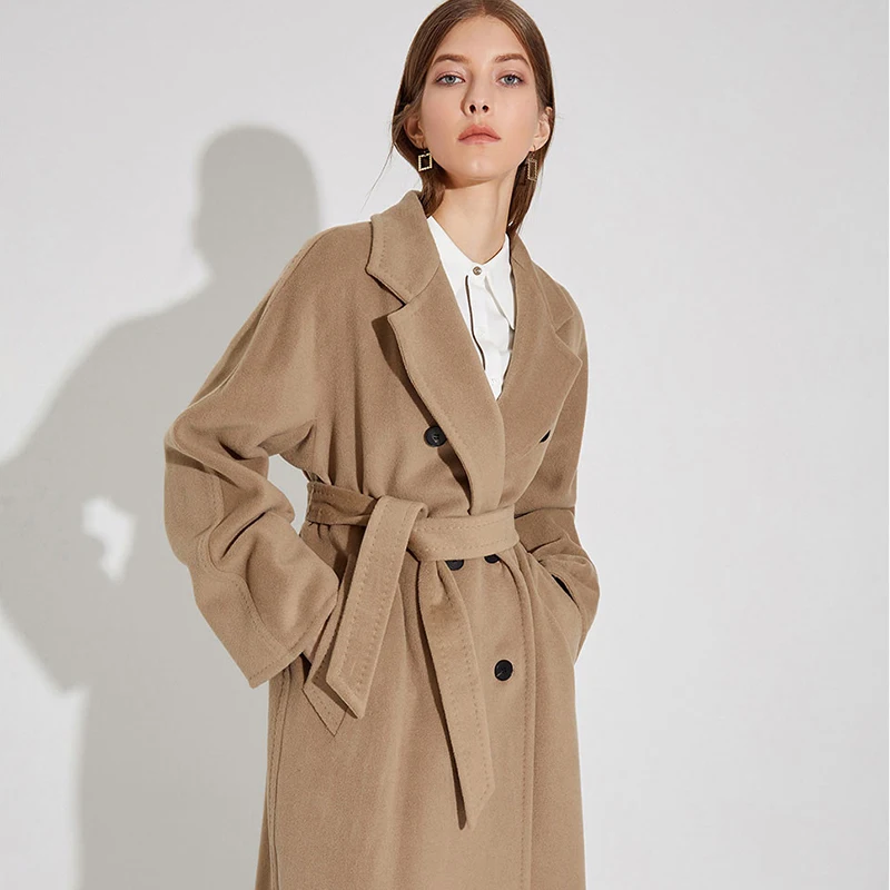 High-end in 2022the New Winter Cashmere Coat Thickening Keep Warm Double-breasted Jacket Spot Stock