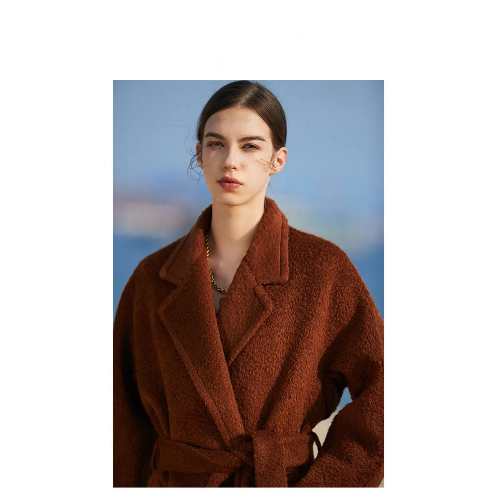 Italian Version of the Heavyweight Thick Wool Coat Female Temperament Coat Autumn and Winter 2025