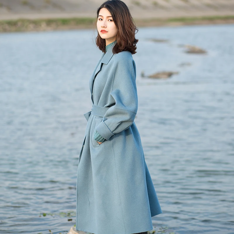 High-end Soft Double-faced Wool Winter Wool Coat High Quality Fashion New Design Women’s Daily Commuting Handmade