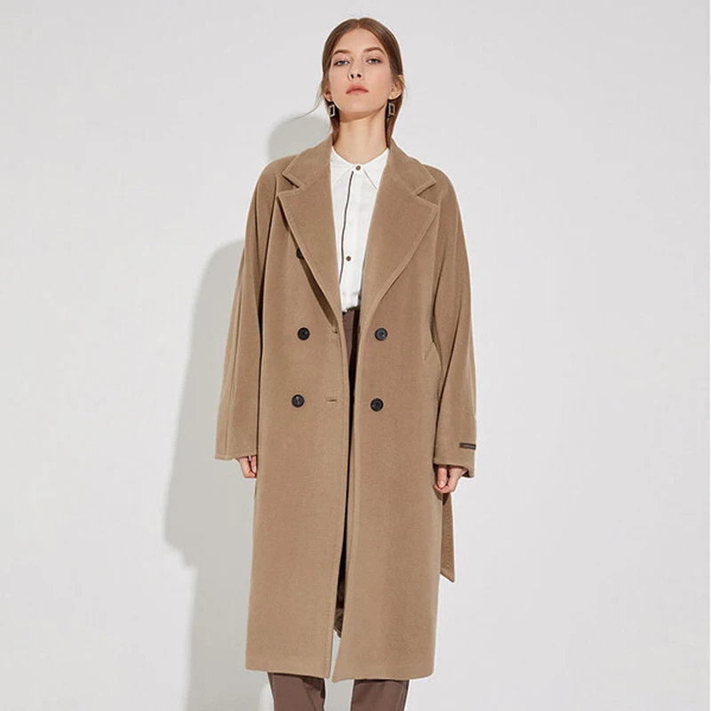 High-end in 2022the New Winter Cashmere Coat Thickening Keep Warm Double-breasted Jacket Spot Stock