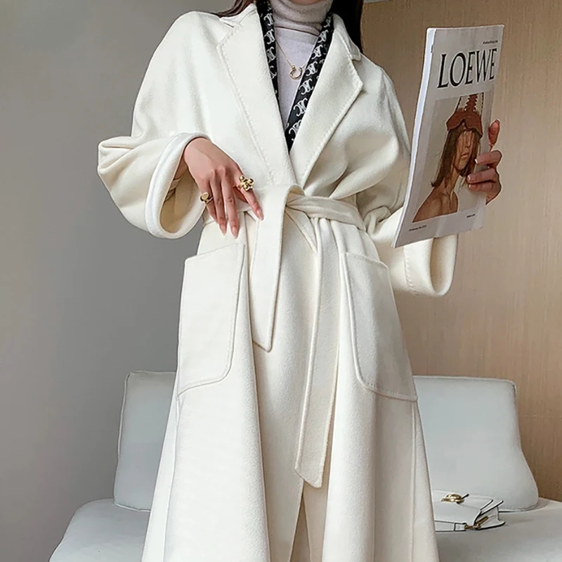 International Famous Women s Wear100% Cashmere Coat Clothing High Quality Fashion Long Loose Coat